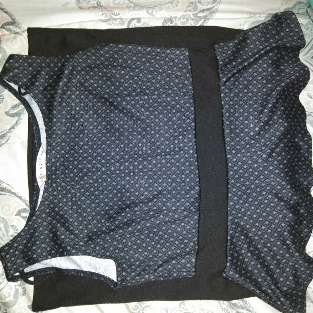 Business casual navy blue dress